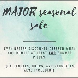 BUNDLE TWO OR MORE SUMMER PIECES